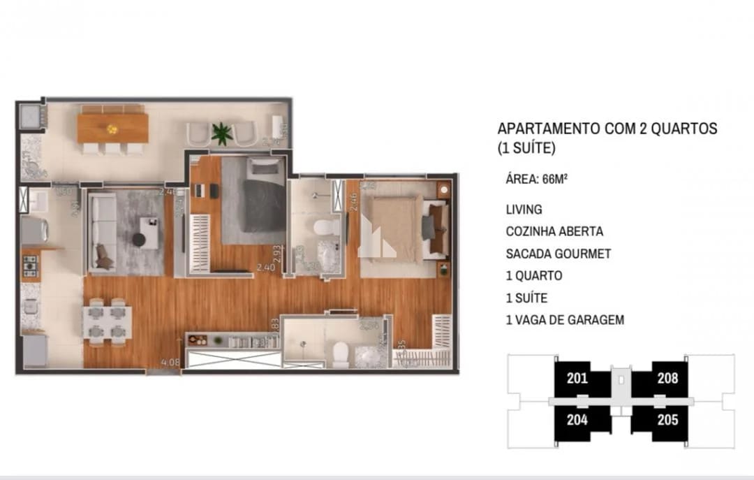 Apartamento na planta em Vila Nascente, Campo Grande - Oportunidade única! — foto 2